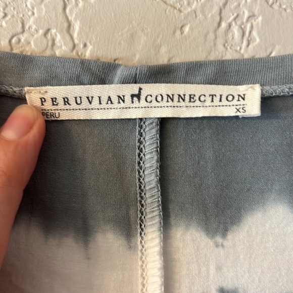 Peruvian Connection XS Beachcomber Tie Dye Boho Beachy  Long Sleeve Maxi Dress. - Picture 3 of 9